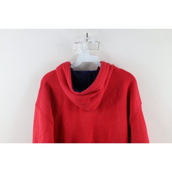 Vtg 90s Streetwear Mens Large Faded Thermal Lined Double Wall Heavyweight Hoodie - Picture 8 of 9